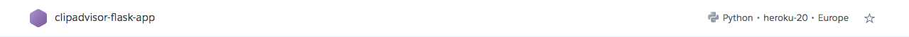 Clipadvisor Heroku deployment steps screenshot