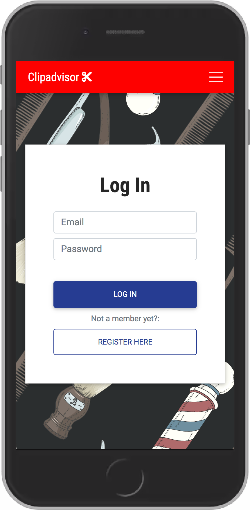 Clipadvisor login form