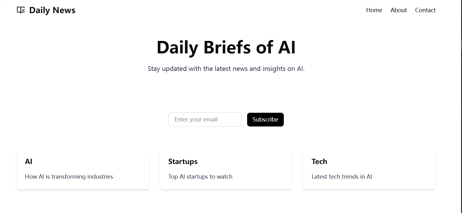 Screenshot of Daily-Rss