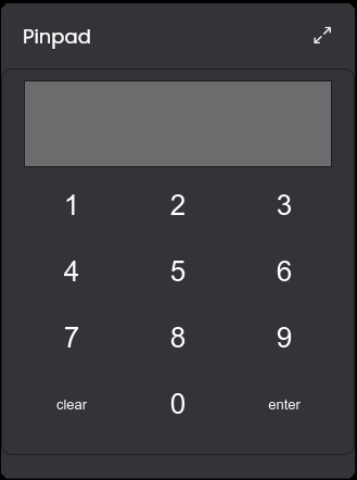 Pinpad Dark Mode
