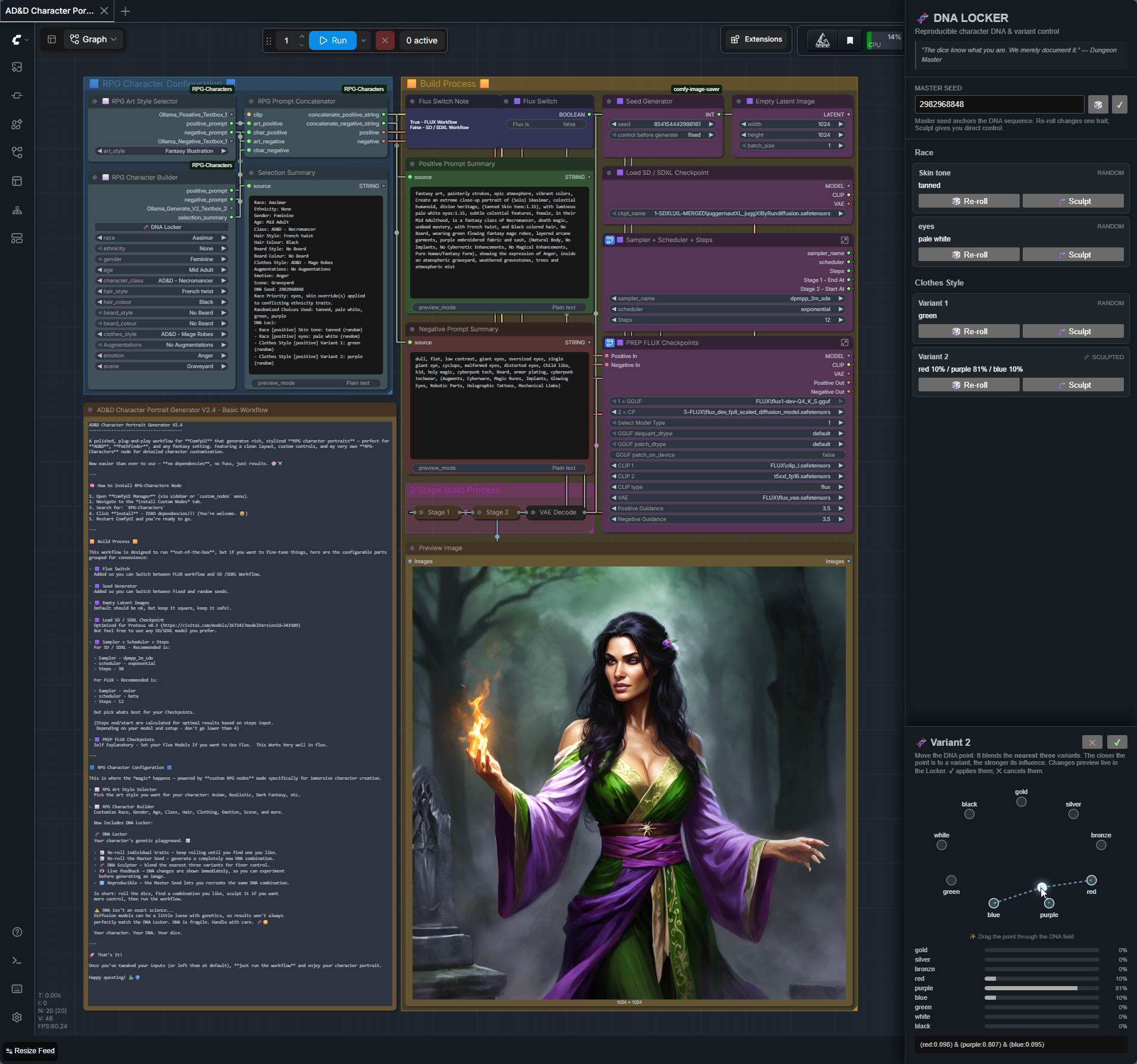 AD&D Character Portrait Generator V2.4 - DNA Locker
