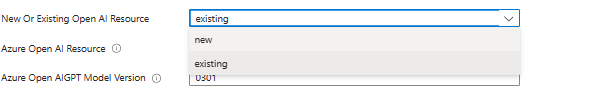 image of new or existing OpenAI resource field