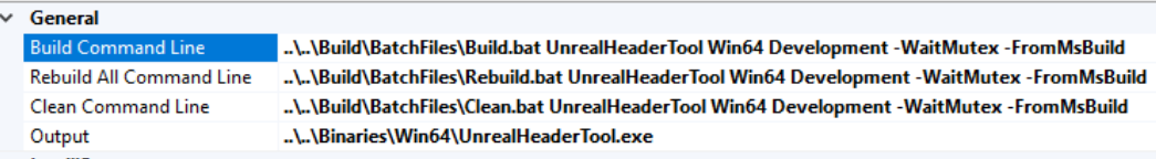 Image showing Build commands in Visual Studio