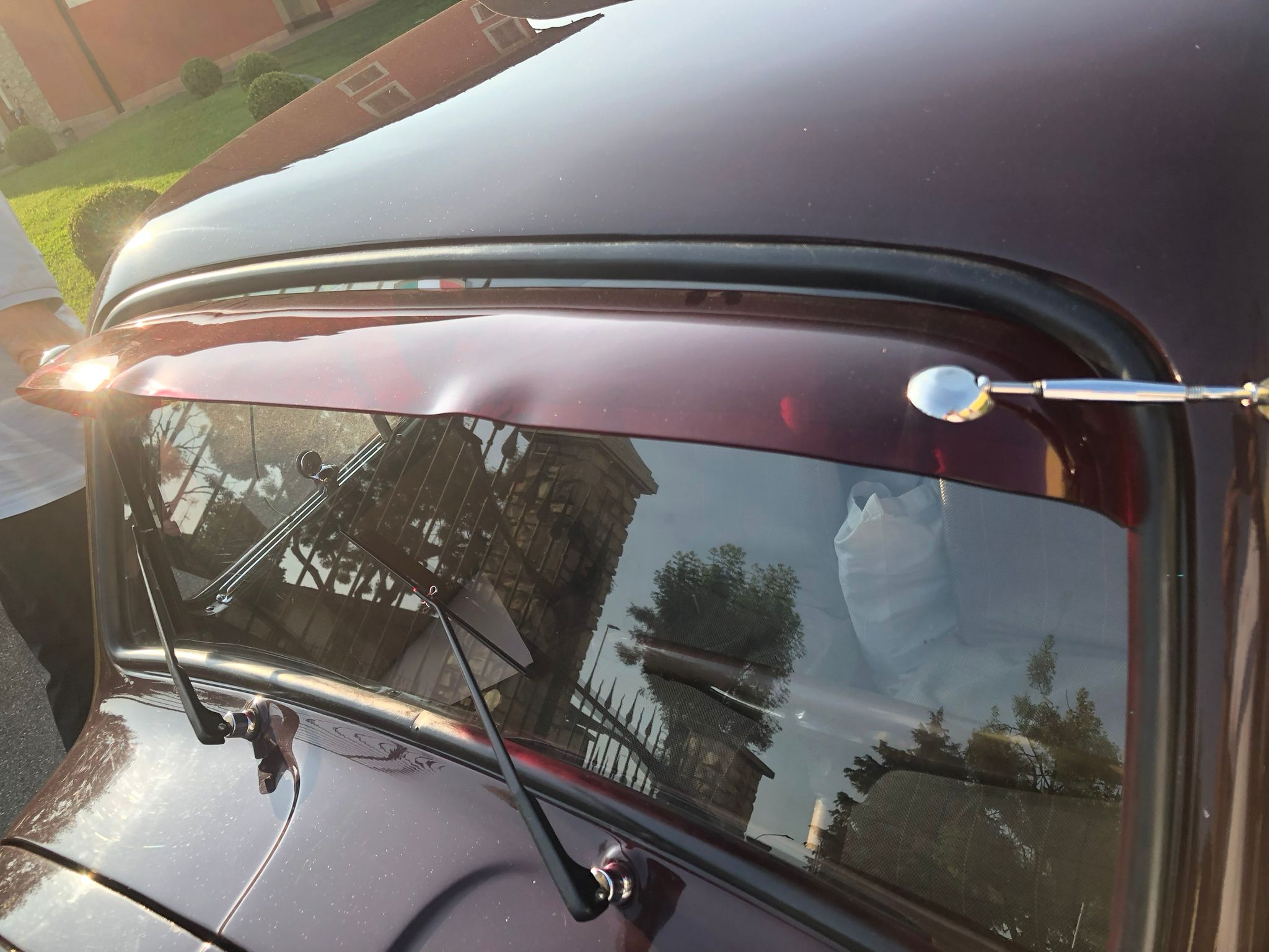 Parasole spoiler per Topolino A/B/C, Belvedere, Giardinetta (blu, rosso, verde)