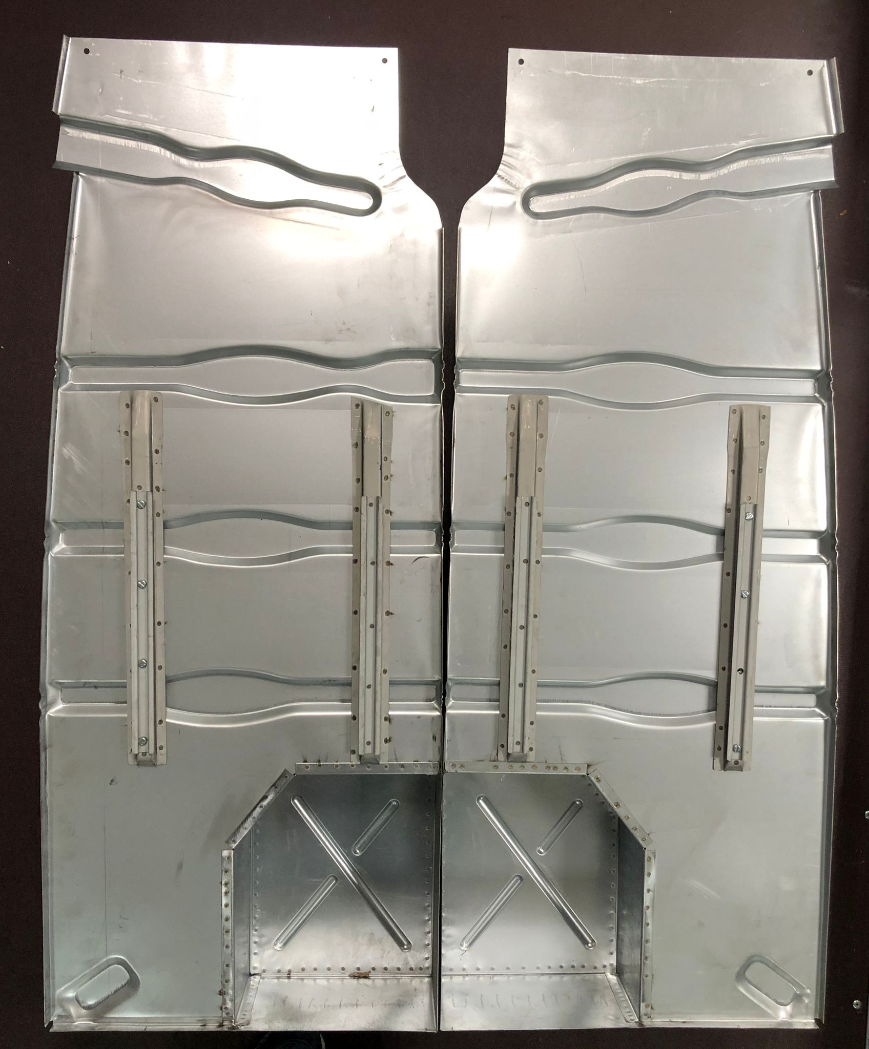 Fondi dx/sx pavimento con guide sedile per Topolino, Giardinetta, Belvedere