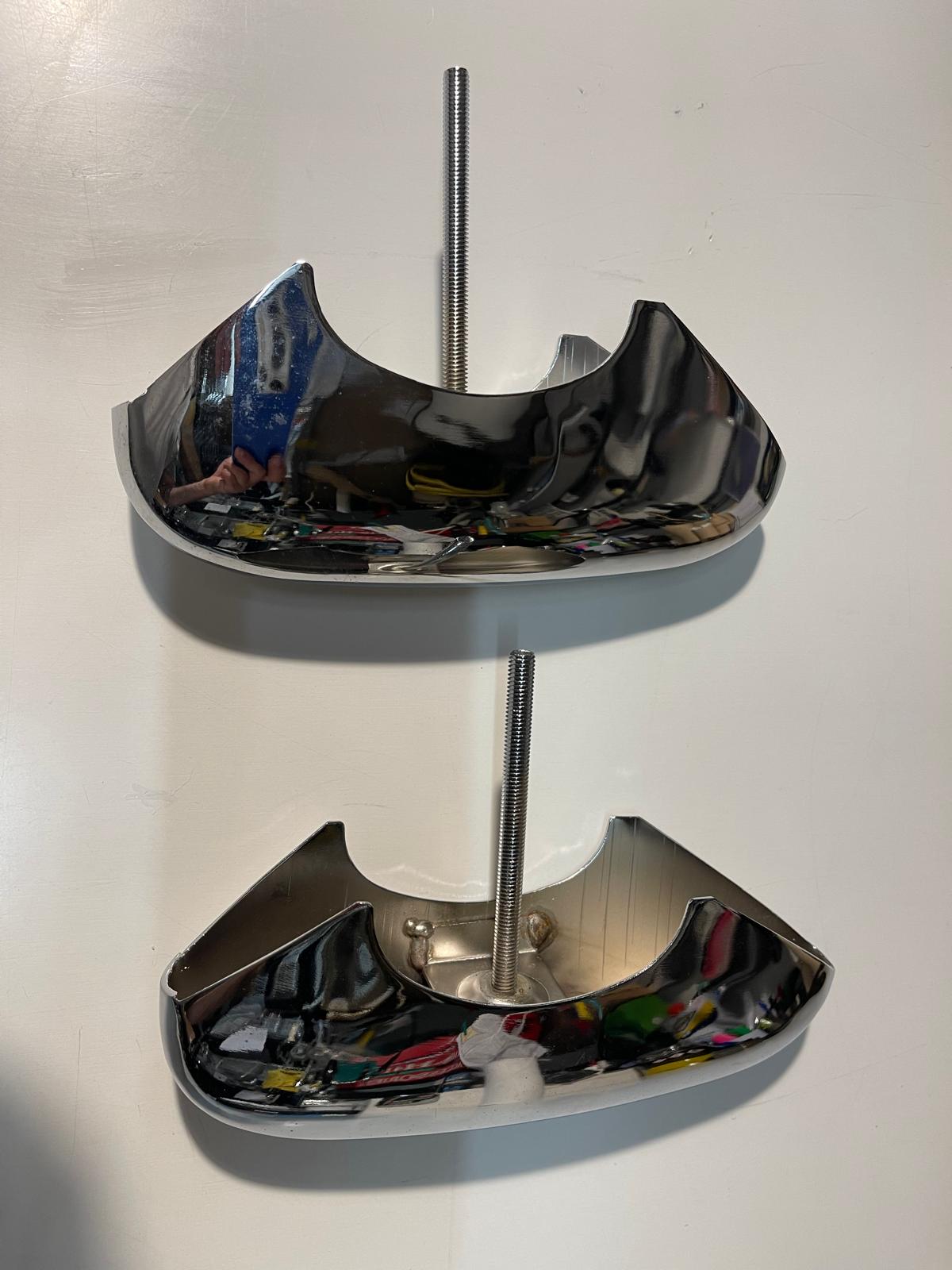 Griglia paracolpi per paraurti Topolino C e Belvedere, in ottone cromato