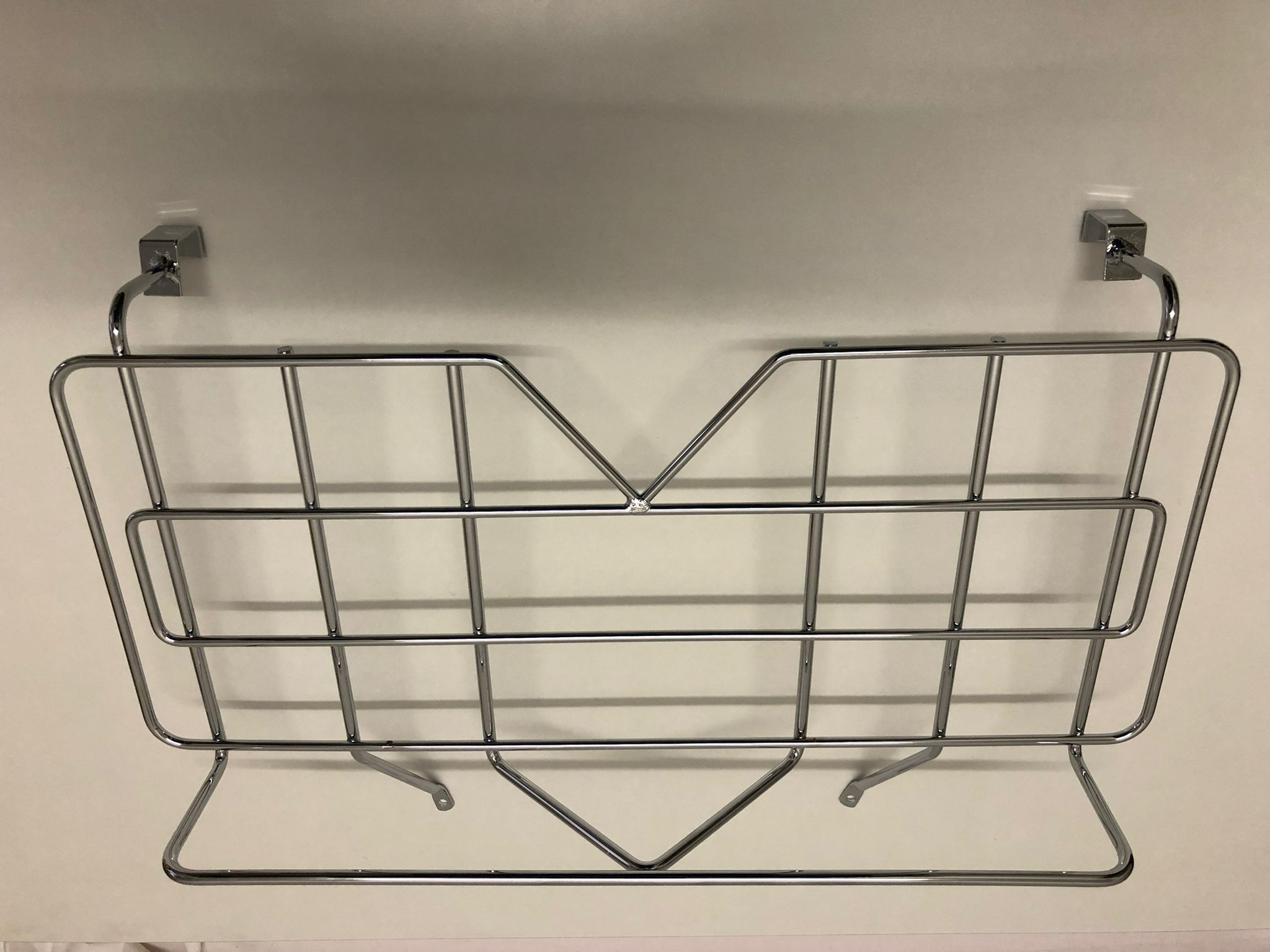 Portavalige posteriore modello lusso per Fiat 500 modello DLRF cm 54x25 in metallo ramato poi cromato