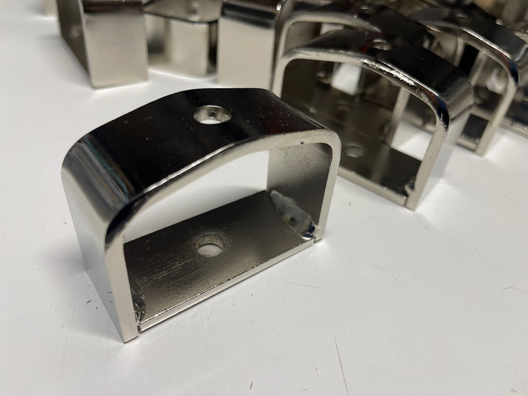 Distanziali paraurti per Fiat Topolino C in metallo ramato poi cromato