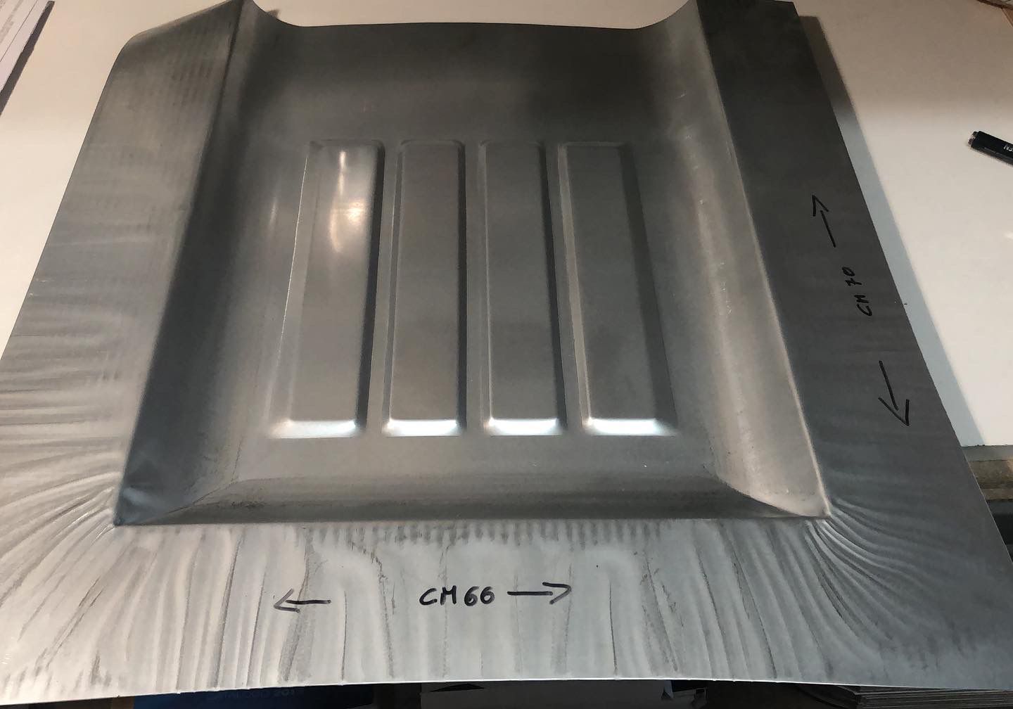 Fondino posteriore pavimento per Lancia Fulvia Coupé (lamiera 1,2 mm)