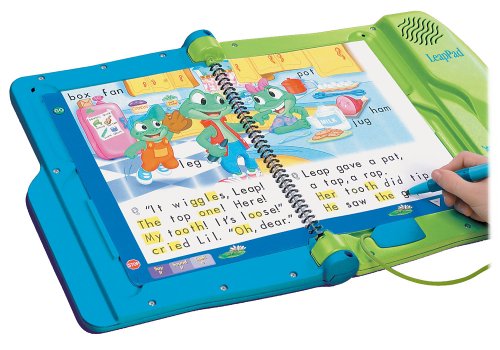 early 2000s leapfrog tablet blue and green folder
