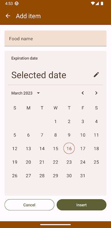 Screenshot 2 of Food Expiration Dates — opens full size