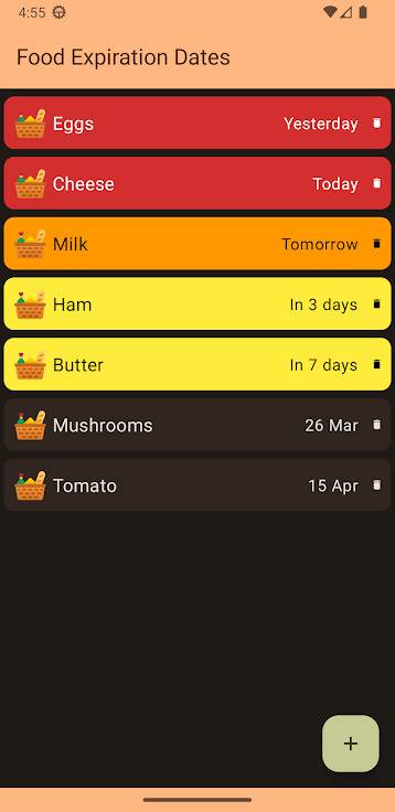Screenshot 3 of Food Expiration Dates — opens full size
