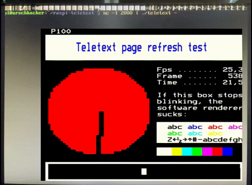 Teletext data in video signal