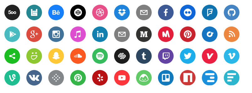 social network icons