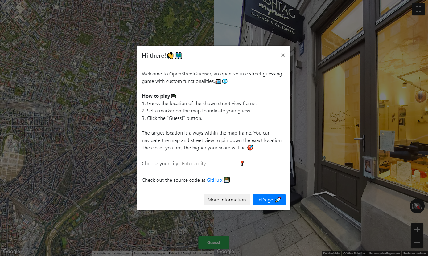 OpenStreetGuesser Demo