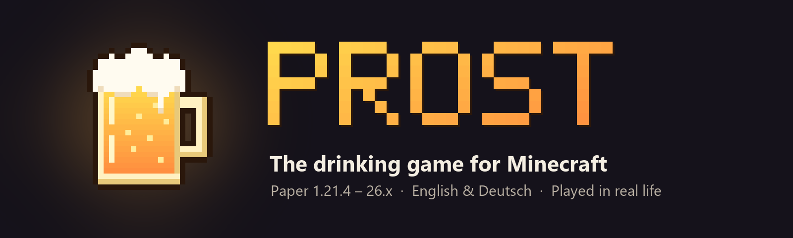 Prost - the drinking game for Minecraft