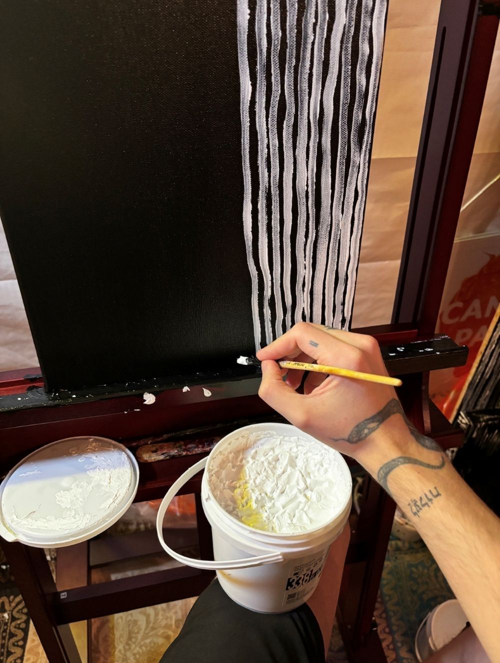 Louis Painting in his third studio
