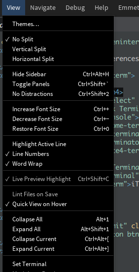 Set Preferences