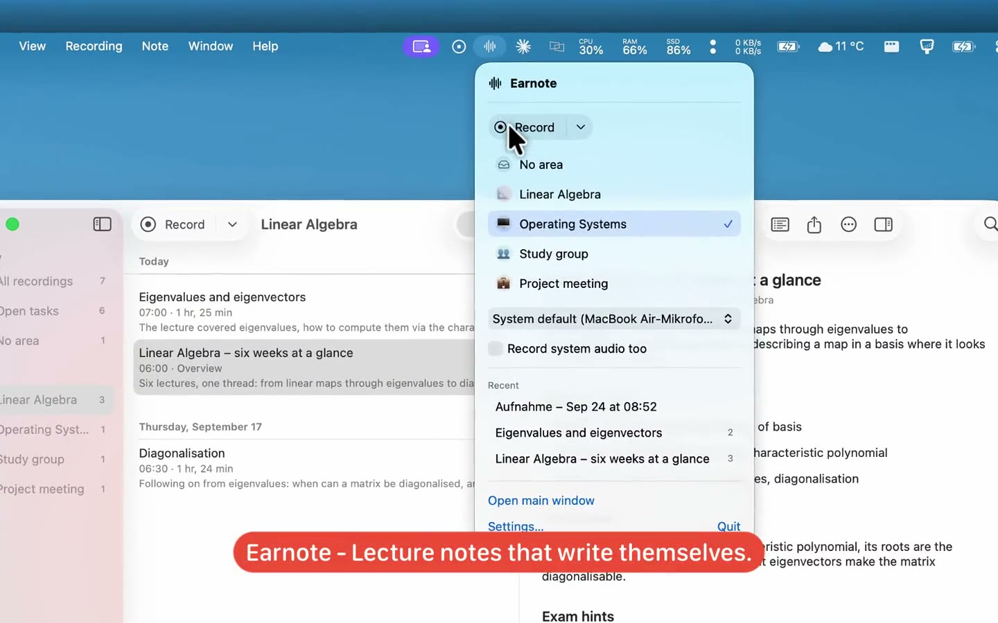 Earnote screenshot 1