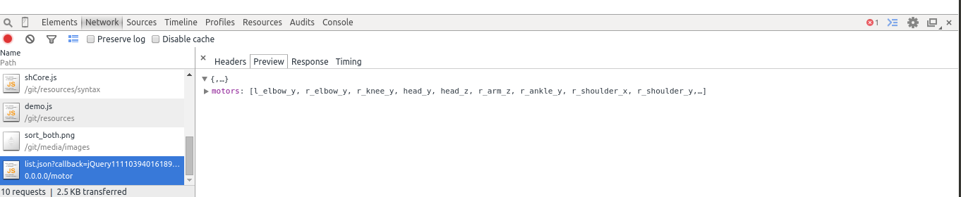 Incorrect json response · Issue #44 · poppy-project/pypot · GitHub