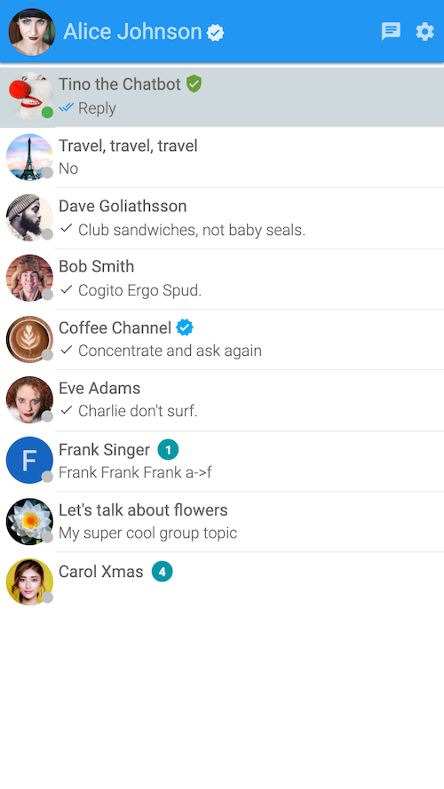 Mobile web: contacts