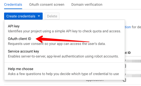 Create OAuth Client Credentials