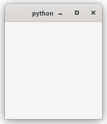 A blank GTK window