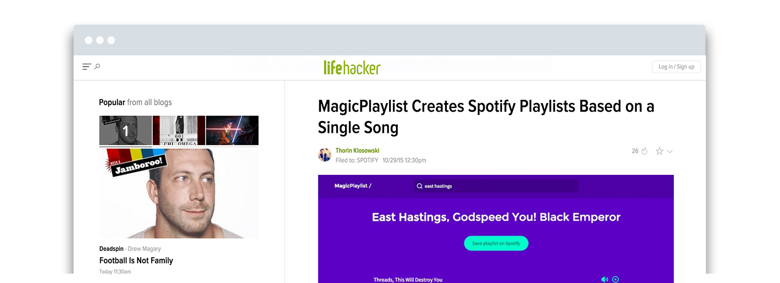 MagicPlaylist Creates Spotify Playlists Based on a Single Song