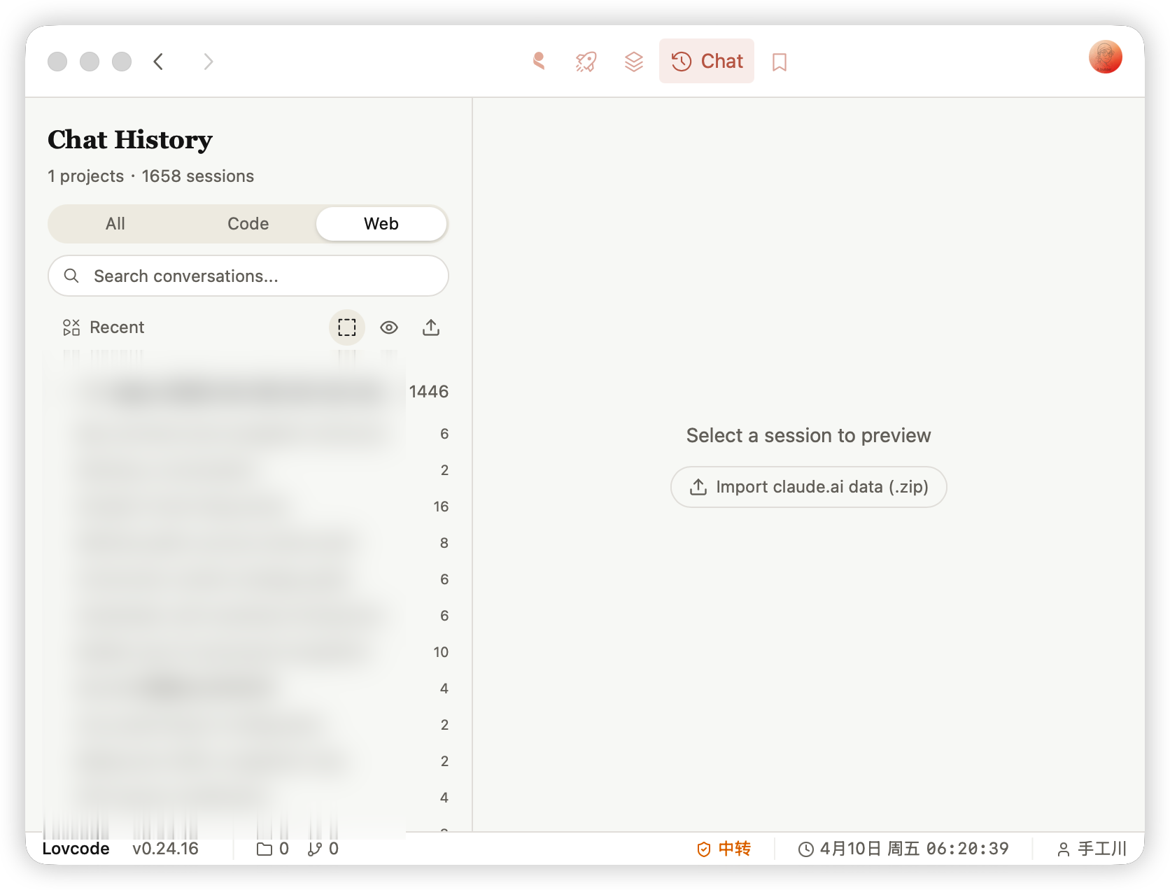 Claude.ai Import