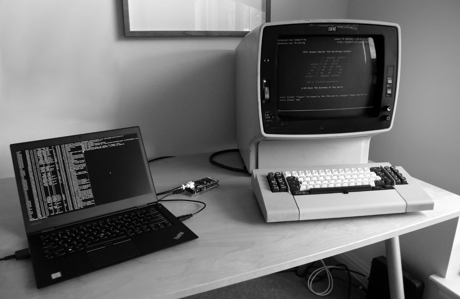 IBM 3278 terminal and oec