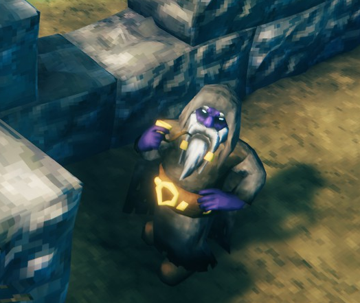 A dvergr in a Black Forest ruin