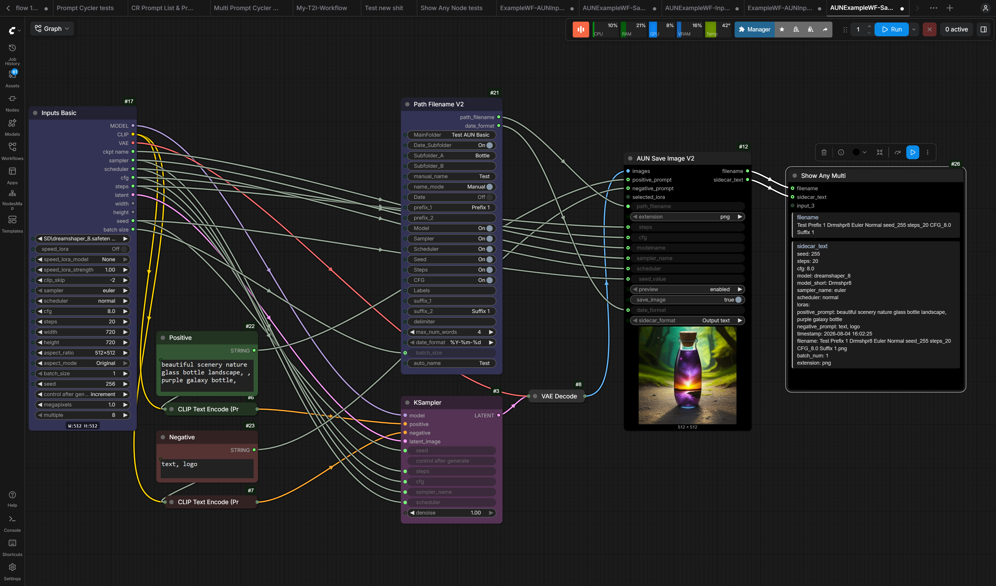File saving pipeline workflow example