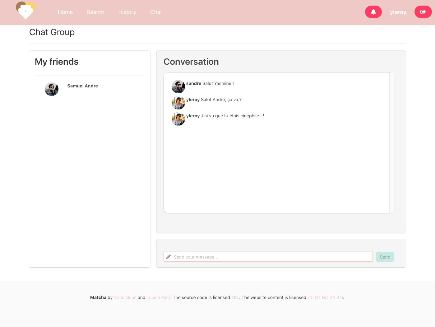 Chat Page View