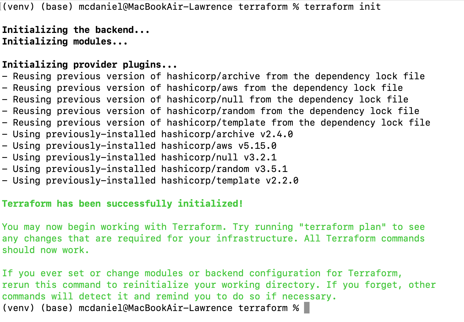 Terraform init