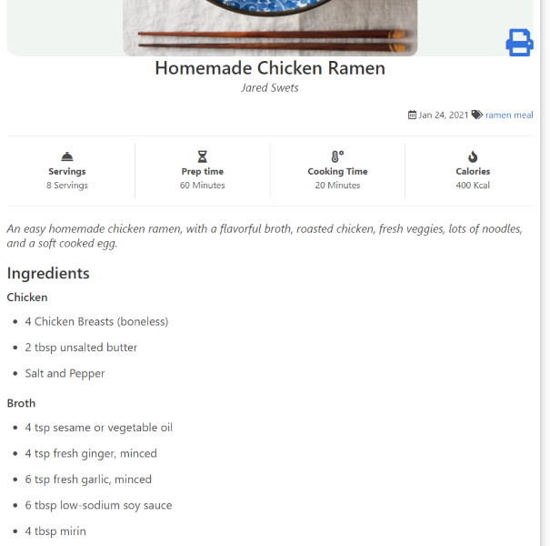 Ramen Recipe