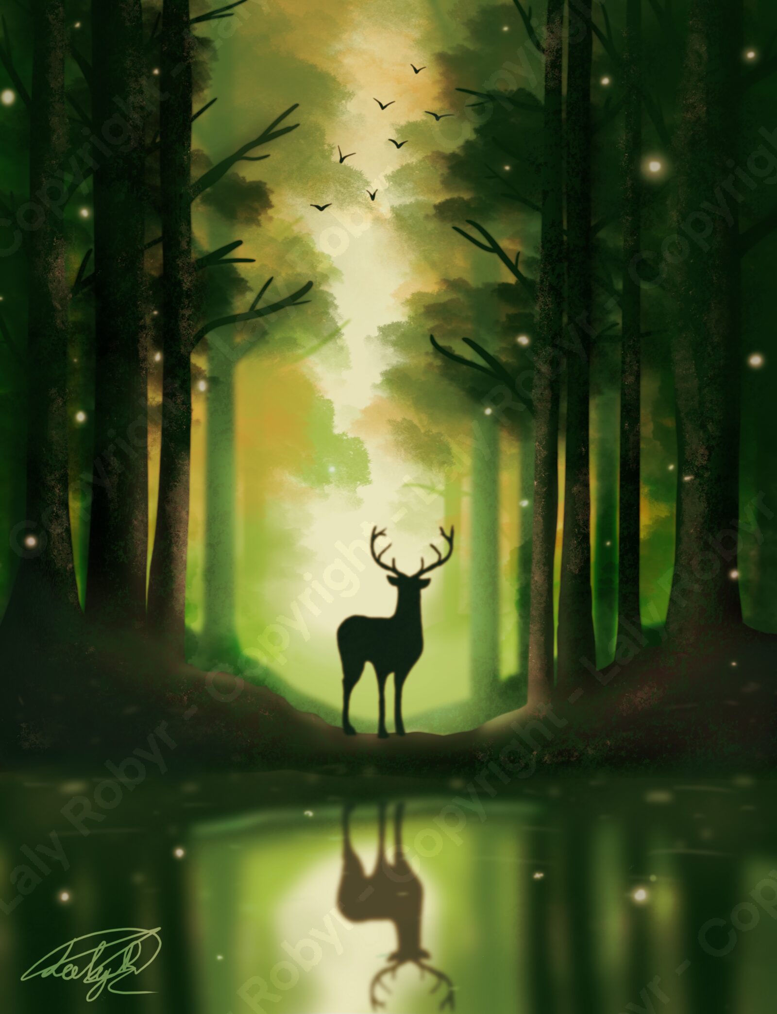 Green Forest with its king