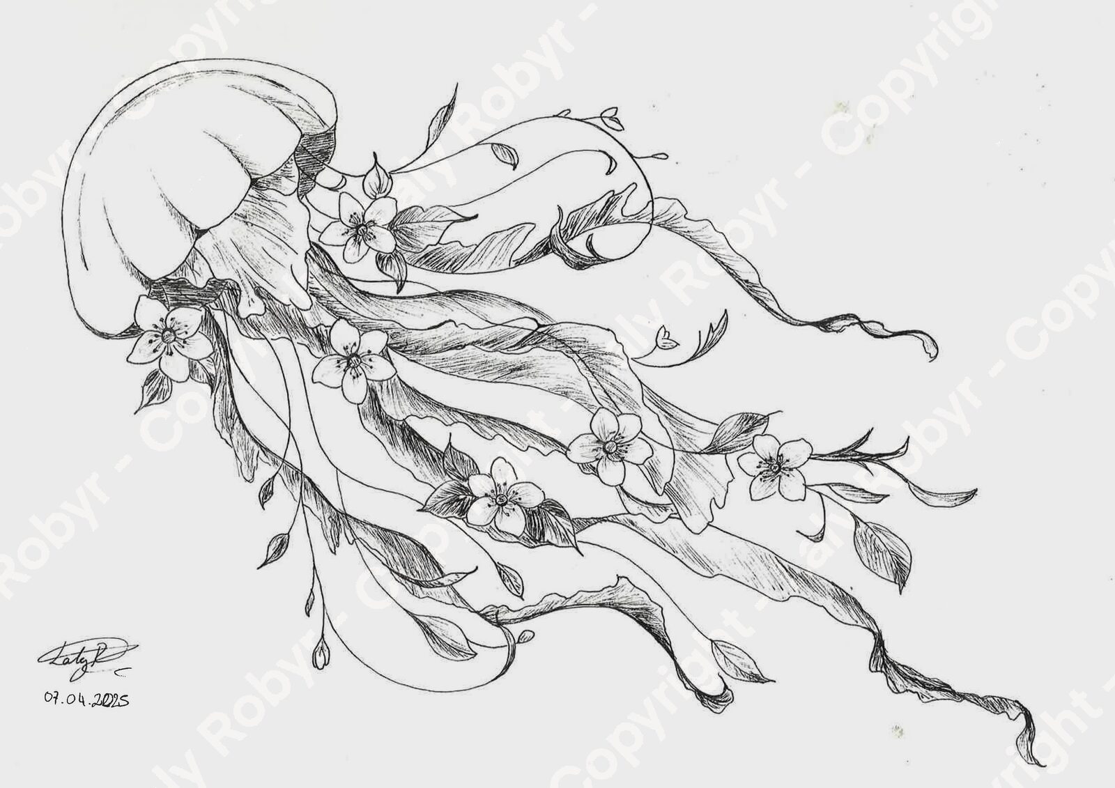 Axolotl in the roses