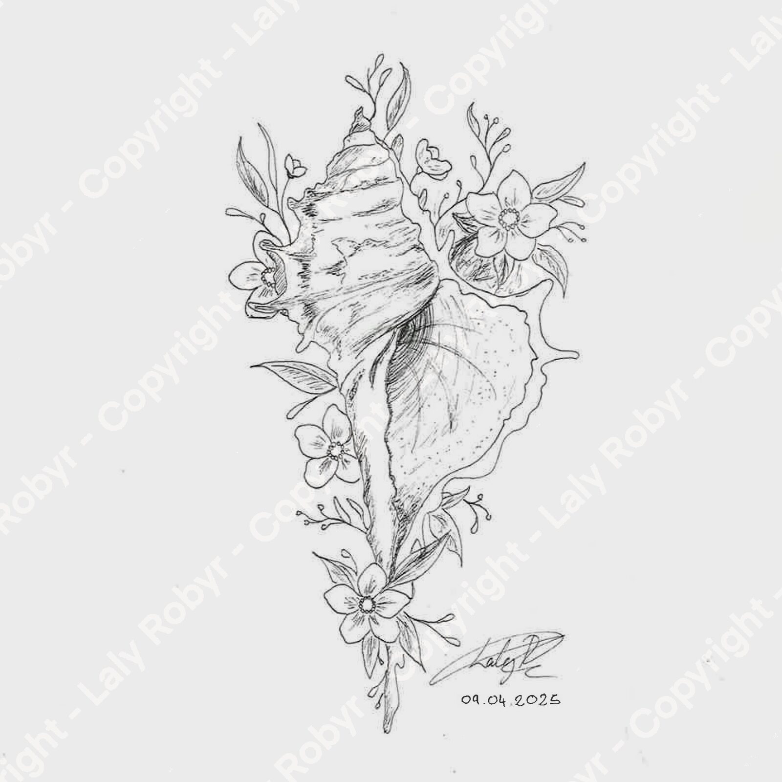 Shell growing Flowers