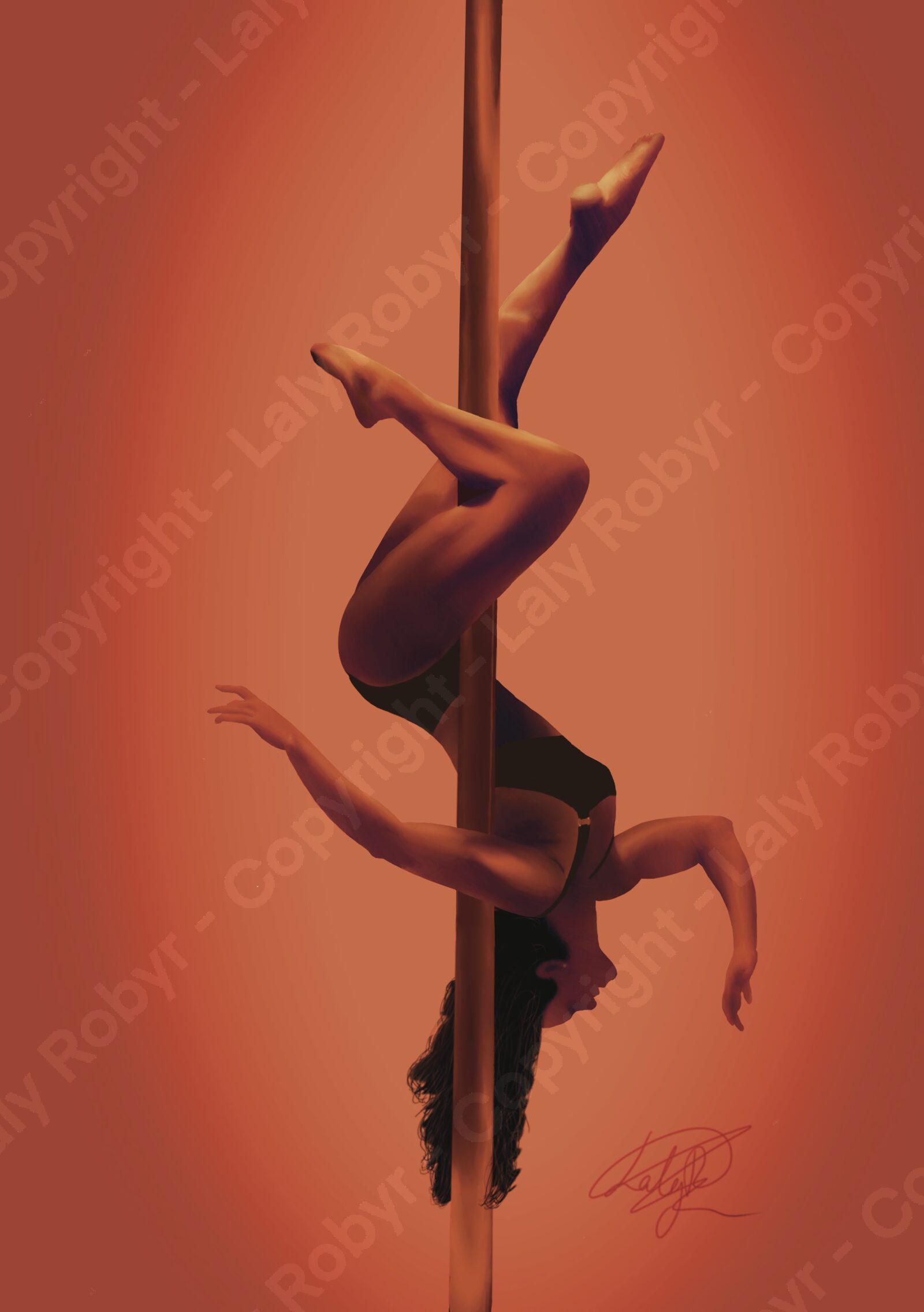 Abstract geometric digital painting