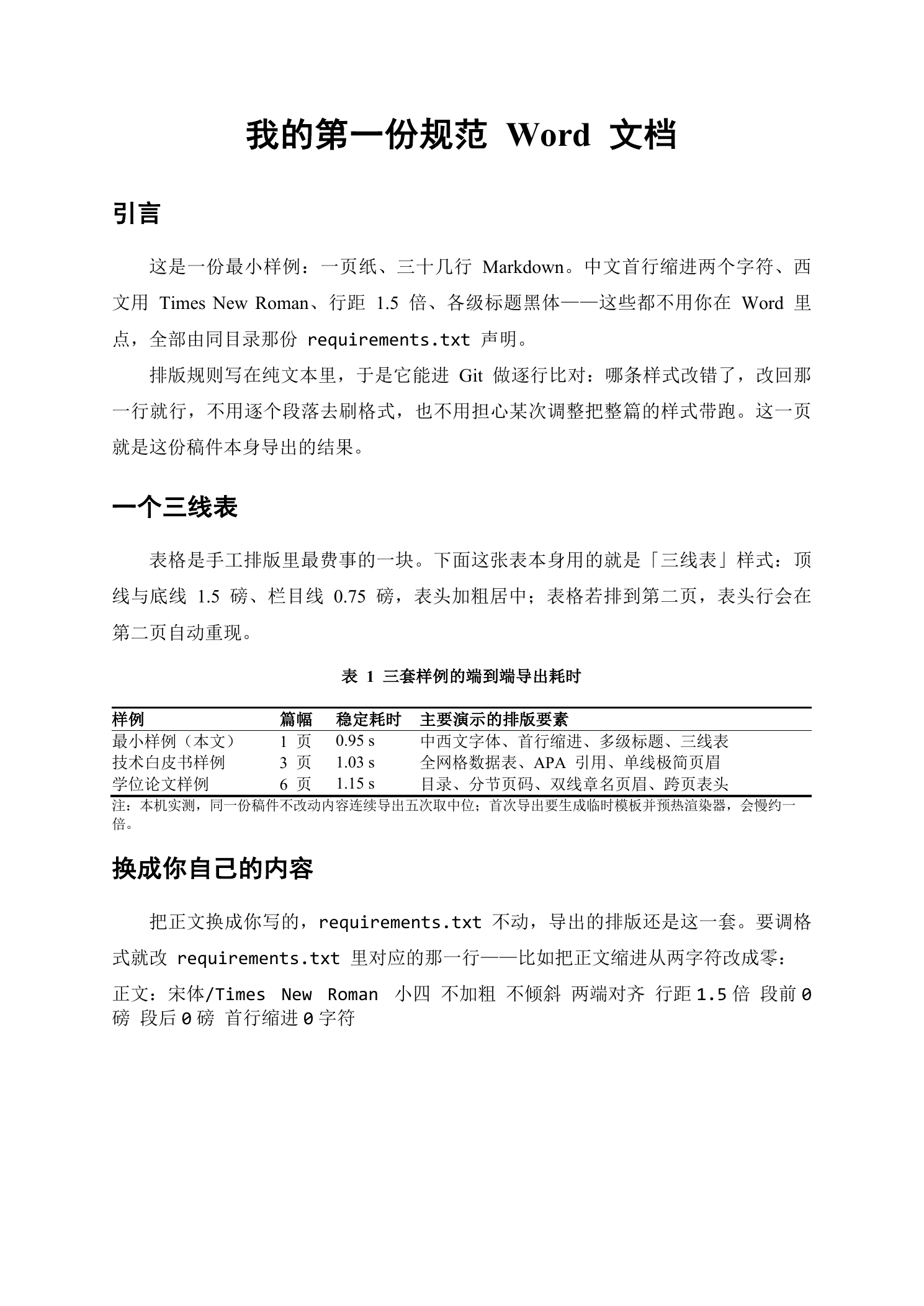 30 秒示例的输出