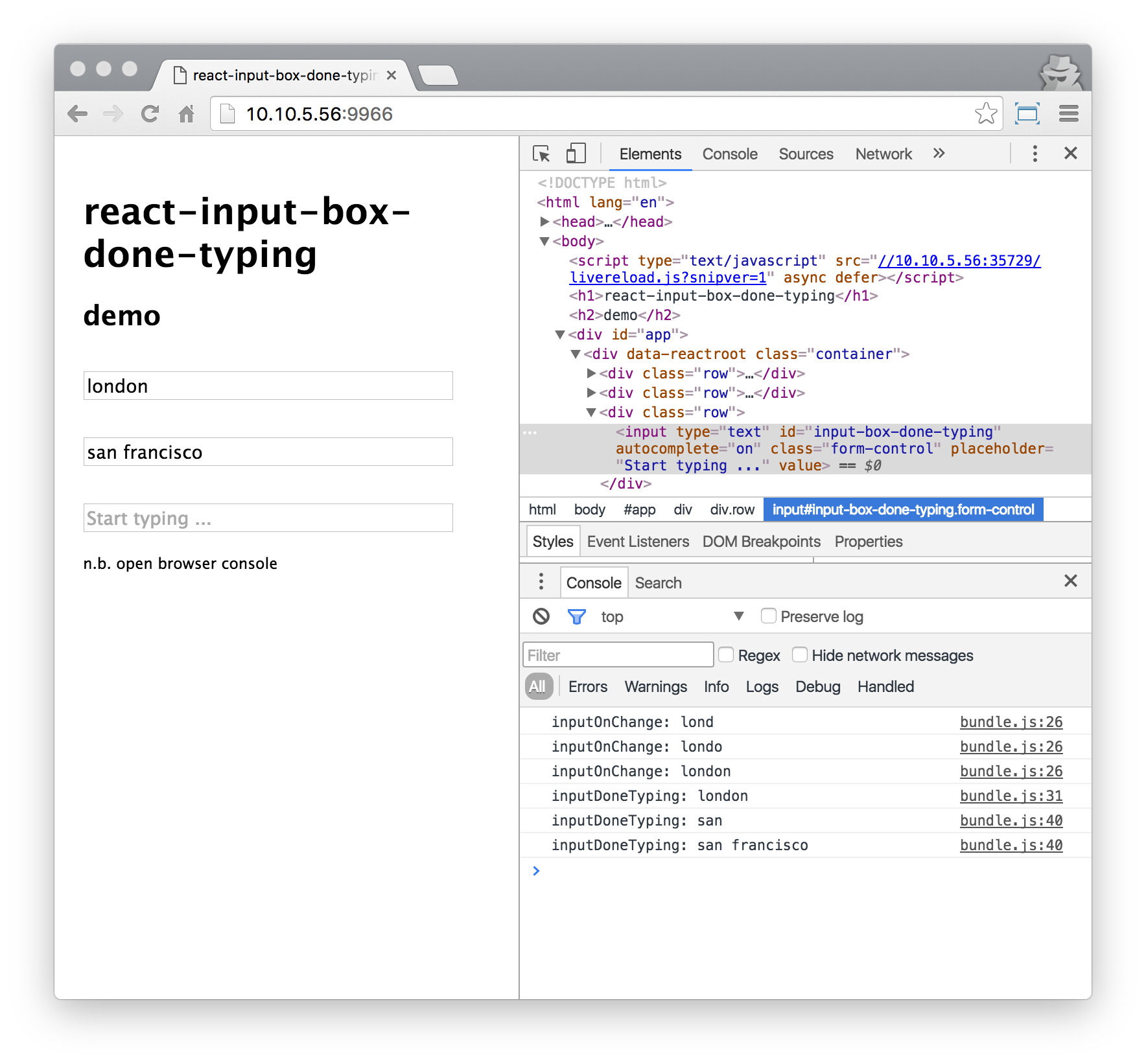 react codebox with css dependency