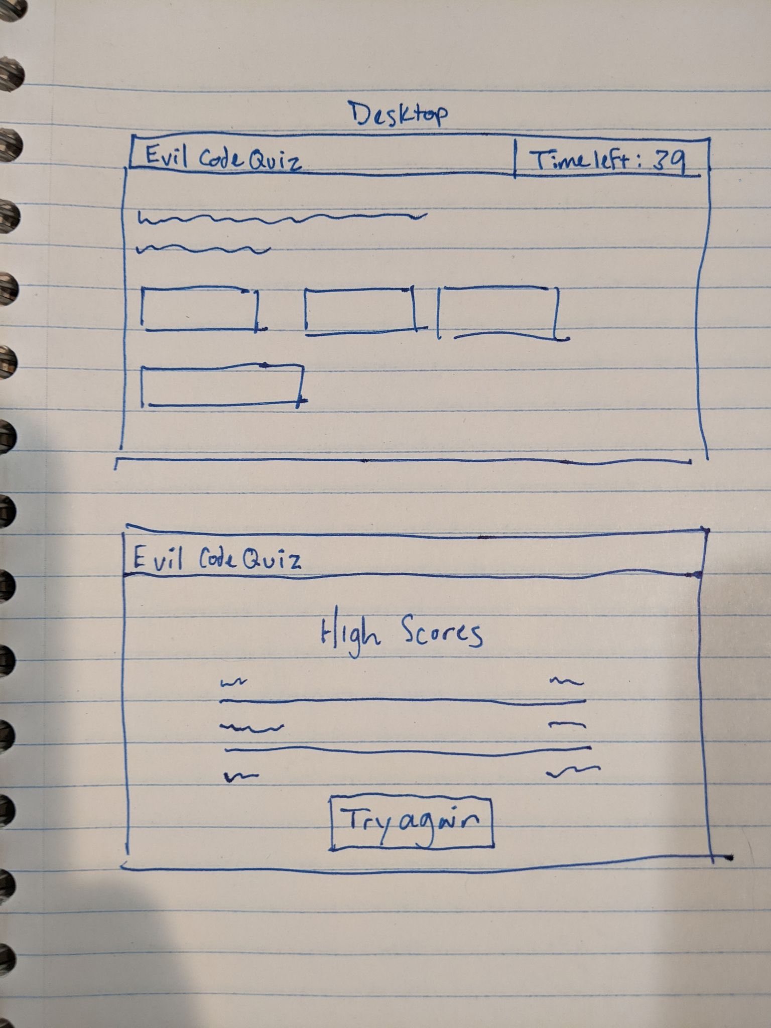 US wireframes