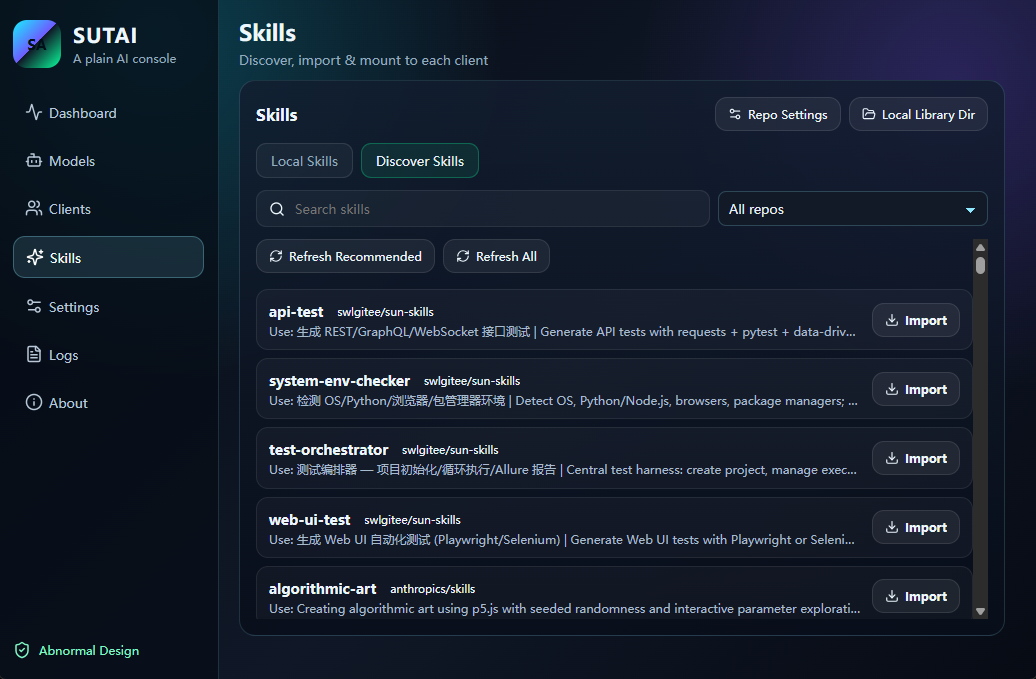 Local skills