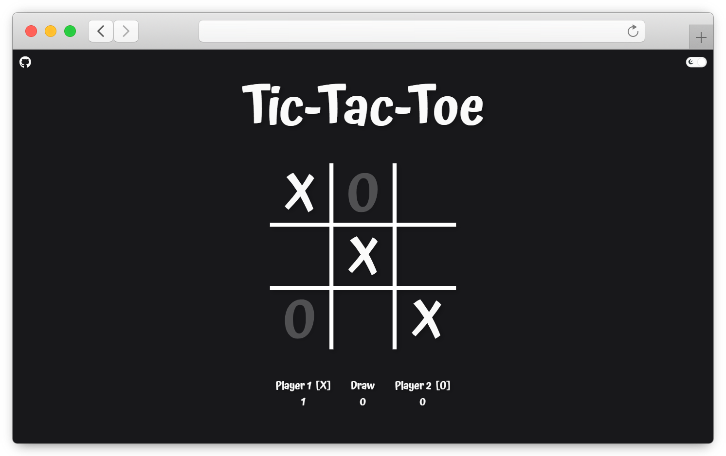 Tic-Tac-Toe Header