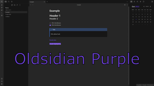 Oldsidian Purple