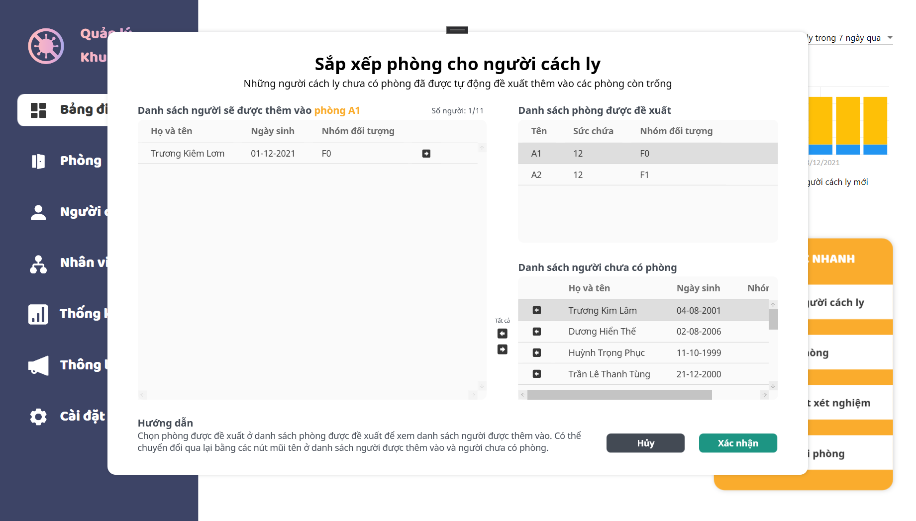 Arrange Room Recommendation UI