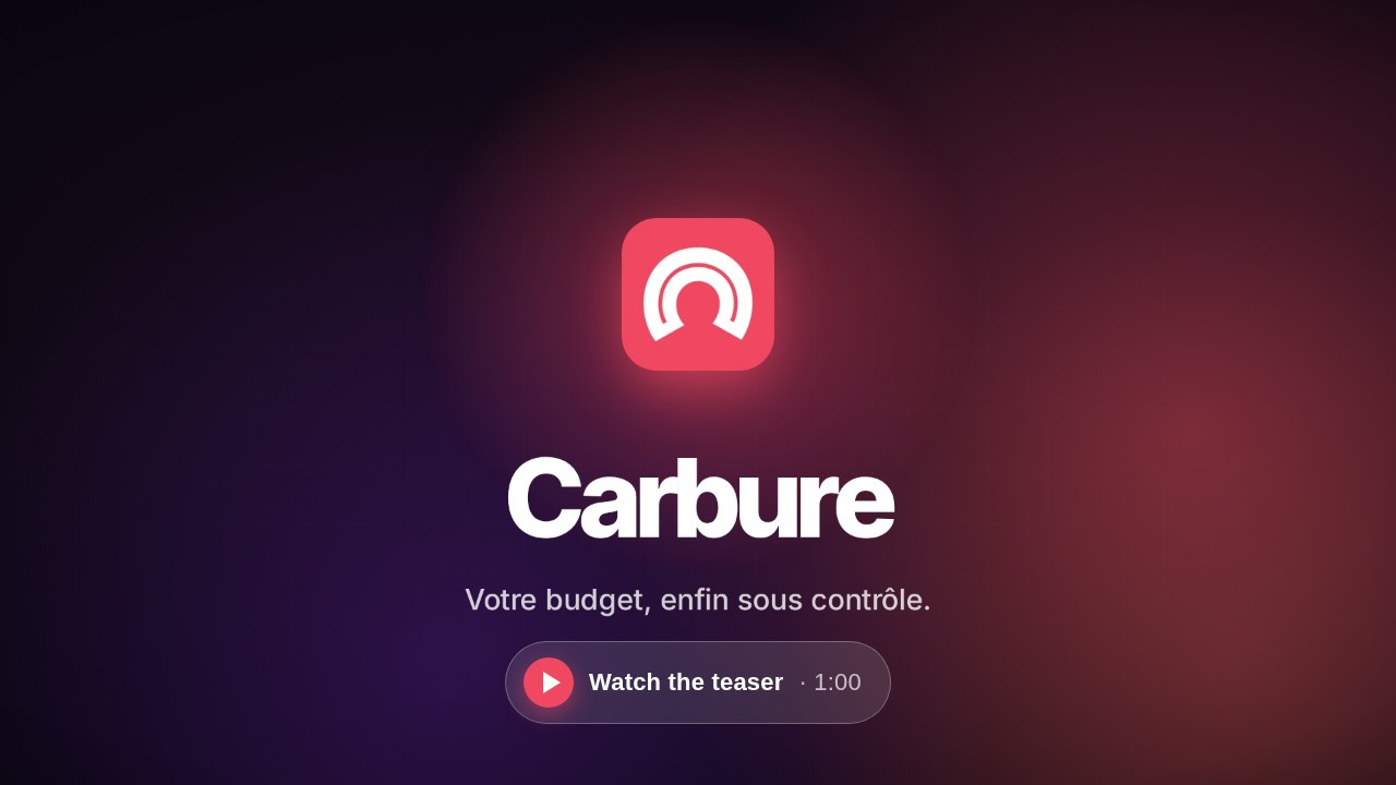 Watch the Carbure teaser (1 min, in French)