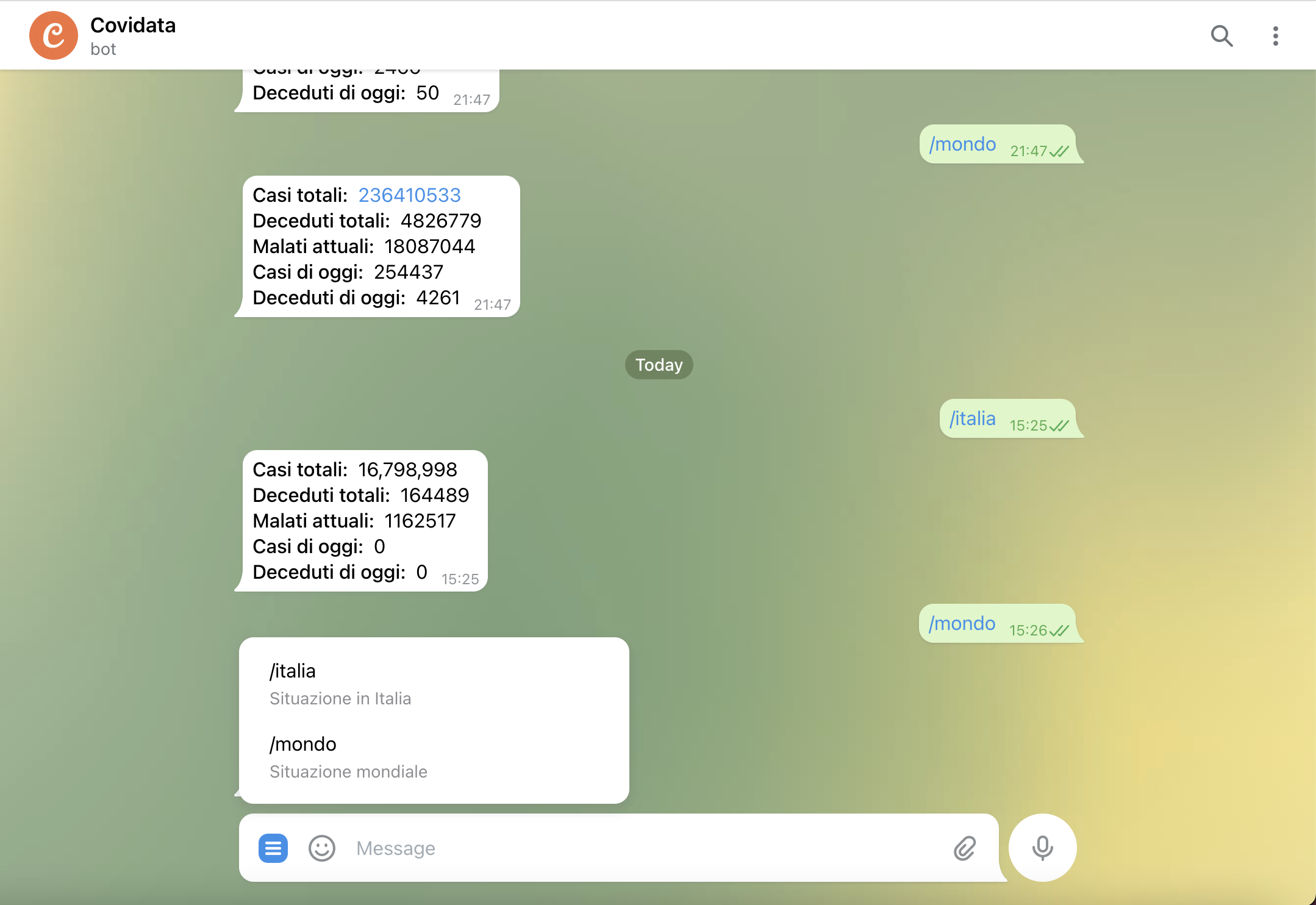 telegram-bot-covidata