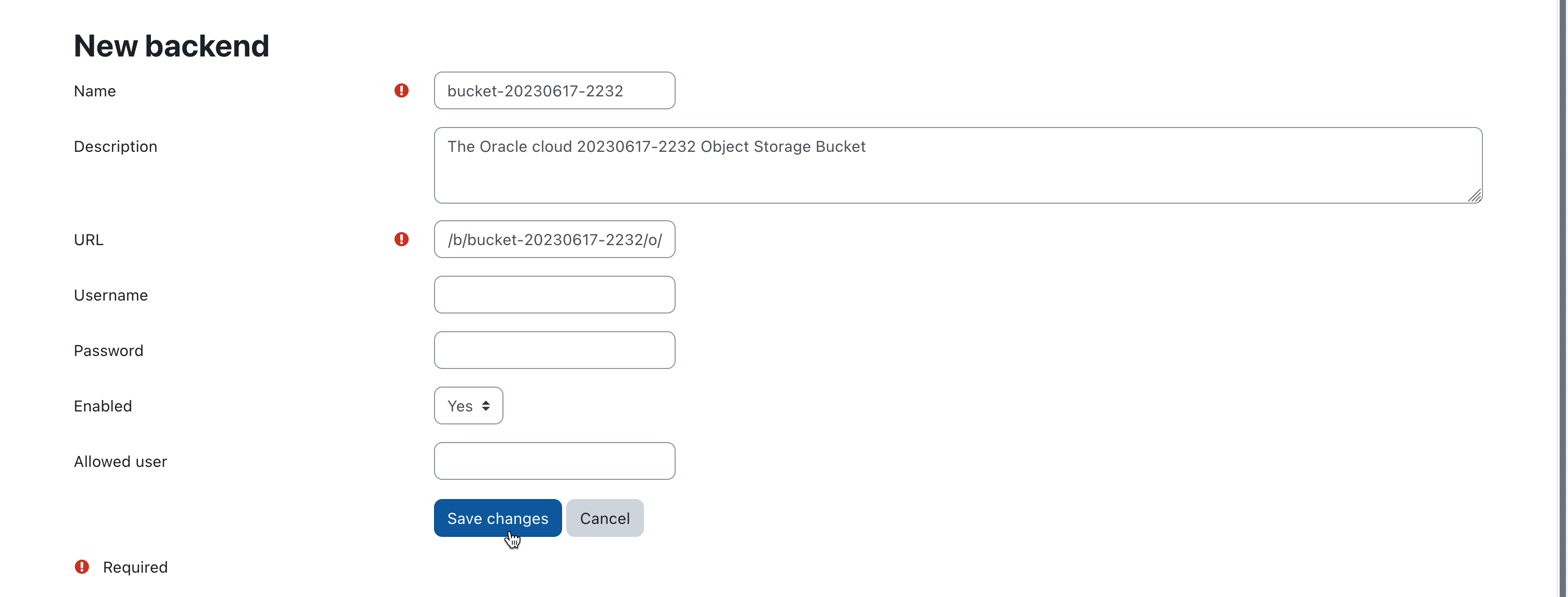 Moodle Data Warehouse Report backend page