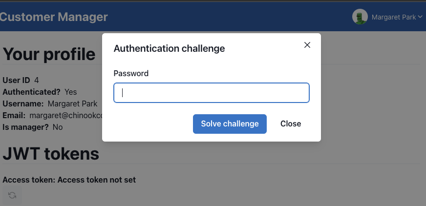 Change password